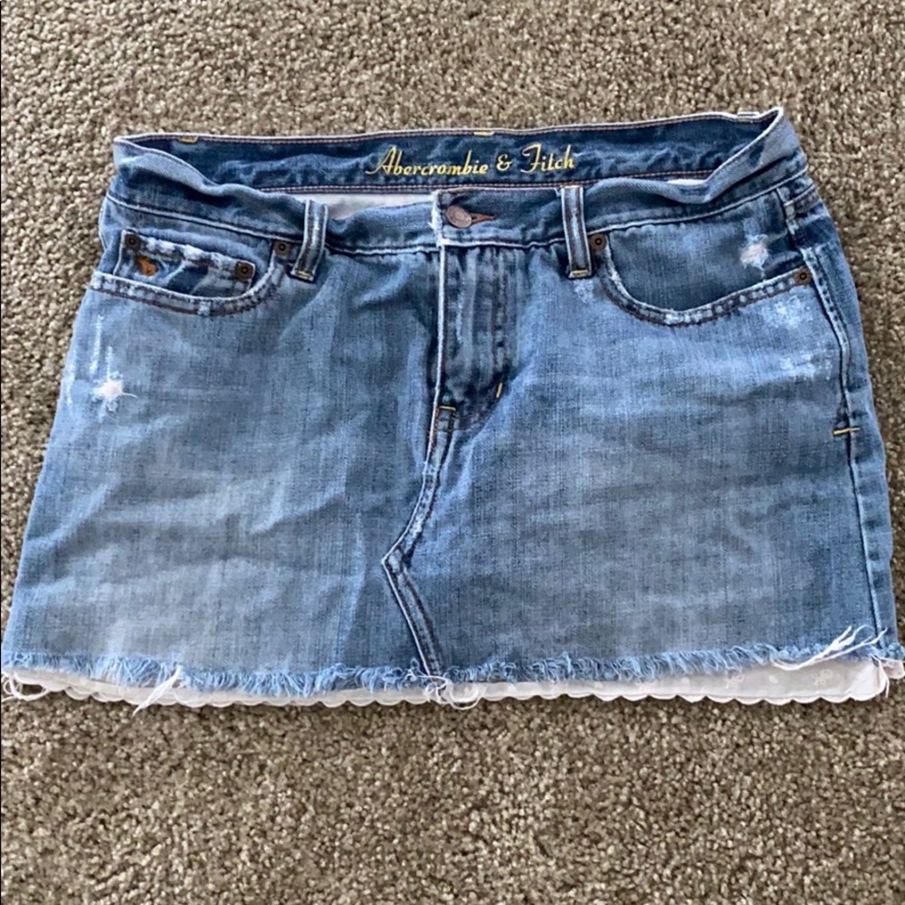 Vintage Abercrombie and Fitch mini denim skirt